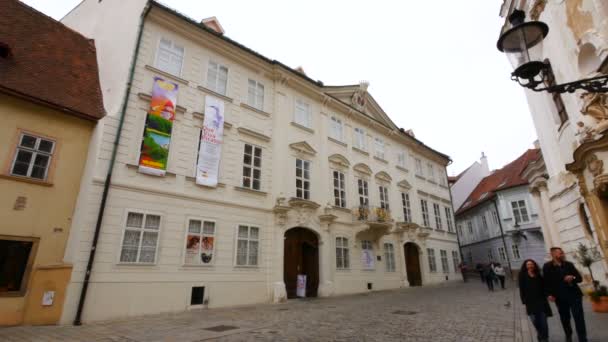 Pozsony Szlovákia Városi Galéria — Stock videók