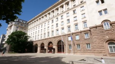 Sofya, Bulgaristan ve Cumhurbaşkanlığı sarayı cephesi