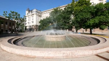 Sofya, Bulgaristan, Atanas Burov Meydanı 'ndaki çeşme