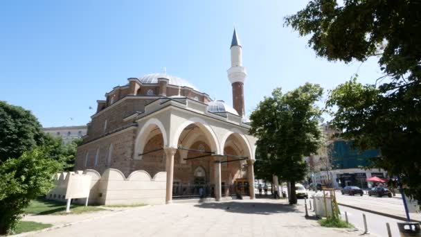 Sofía Bulgaria Mezquita Banya Bashi — Vídeos de Stock