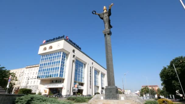 Sofia Bulgarien Denkmal Der Heiligen Sofia — Stockvideo