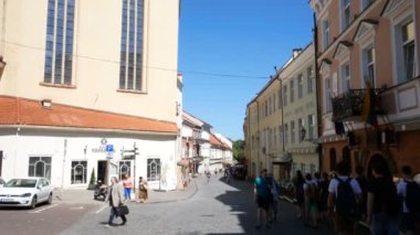 Vilnius, Litvanya, Pilies Caddesi manzarası