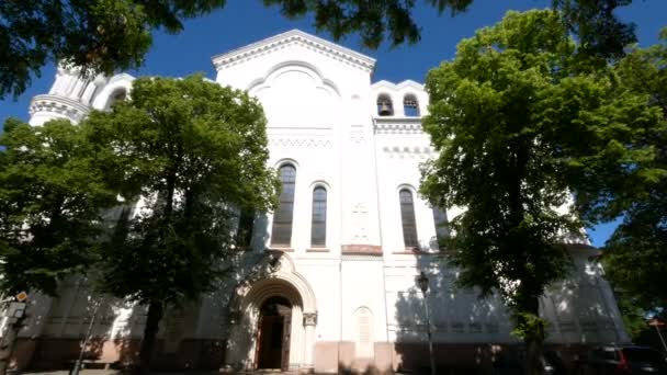 Βίλνιους Λιθουανία Ορθόδοξος Καθεδρικός Ναός Της Κοιμήσεως Της Θεοτόκου — Αρχείο Βίντεο