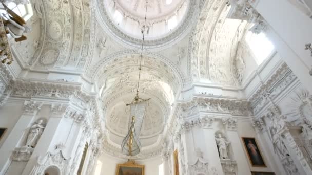 Vilnius Lituânia Incline Dentro Igreja São Pedro São Paulo — Vídeo de Stock