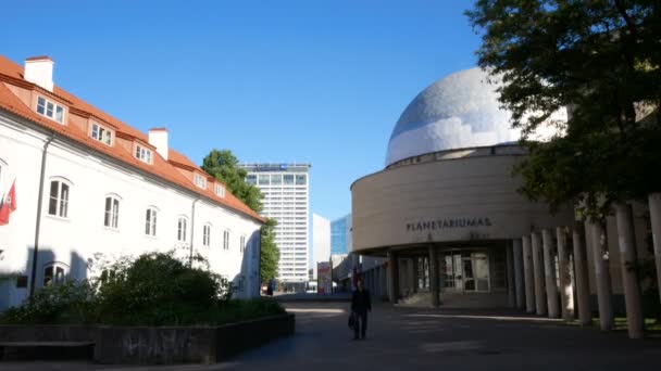 Vilnius Lituânia Vista Planetário — Vídeo de Stock