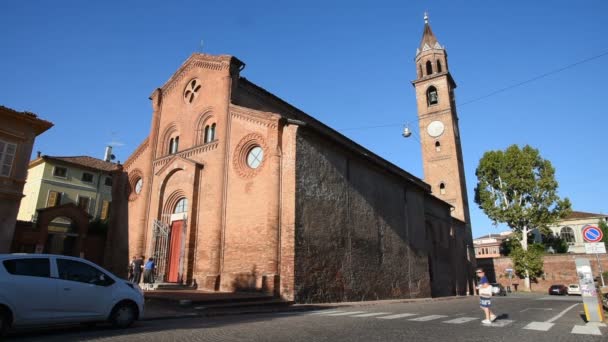Cremona Olaszország Szent Mihály Templom — Stock videók