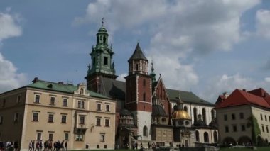 Krakow, Polonya, Wawel 'in kalesinden uzaklaşın.