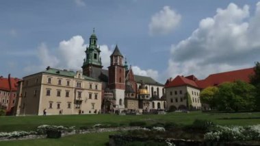 Krakow, Polonya, Wawel 'in kalesinin zaman aşımı