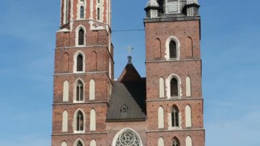 Krakow, Polonya, St. Mary kilisesinden uzaklaşın.