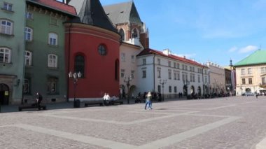 Krakow, Polonya, Floriaska caddesinden uzaklaşın. 