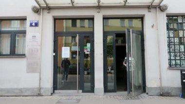 Krakow, Polonya, Oskar Schindler 'in Enamel Fabrikası' na giriş