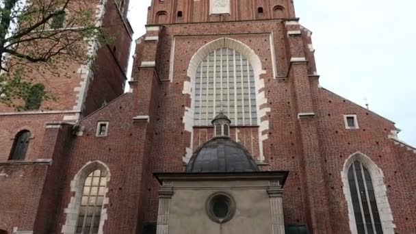 波兰克拉科夫 基督圣殿的垂直平底锅 — 图库视频影像