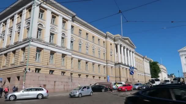 Helsinki Finlandia Edificio Del Senato — Video Stock