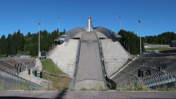 Όσλο Νορβηγία Πύργος Άλμα Holmenkollen — Αρχείο Βίντεο