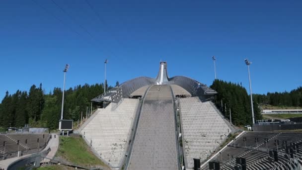 Oslo Noruega Torre Salto Holmenkollen — Vídeo de Stock