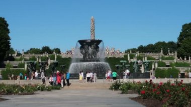 Oslo, Norveç, Vigeland Park manzarası