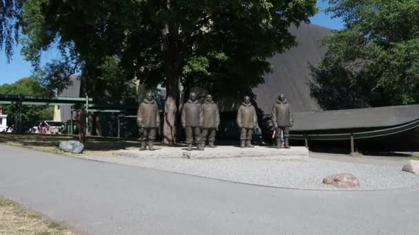 Oslo Norvège Monument Roald Amundsen Côté Musée Fram — Video