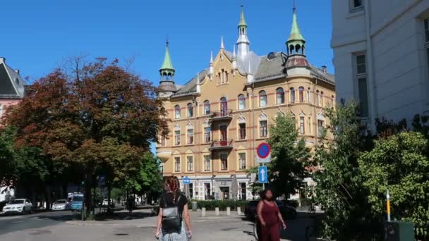 Oslo Norge Utsikt Över Bygdy Hela Gatan — Stockvideo