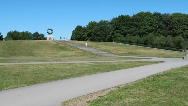 노르웨이 오슬로 Vigeland Sculpture Park 조각품의 — 비디오