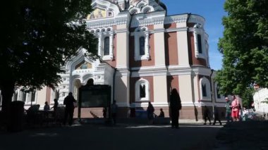 Tallinn, Estonya, Aleksandr Nevskij Ortodoks Katedrali 'nin dikey kısmı