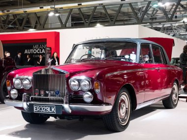 Milan, İtalya, 2025 Kasım, 21 Kasım, otoklasik gösteri, Rolls Royce 20 HP