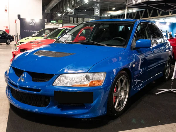 Milan, İtalya, 2025 Kasım, 21 Kasım, otoklasik gösteri, Mitsubishi Lancer Evolution