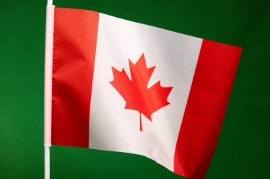 Dünyanın bayrakları, yeşil ekranda Kanada bayrağı