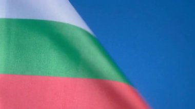 Dünyanın bayrakları, mavi ekranda Bulgaristan bayrağı