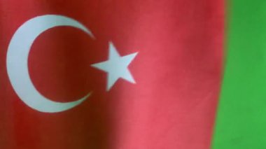 Dünyanın bayrakları, yeşil ekranda Türkiye bayrağı