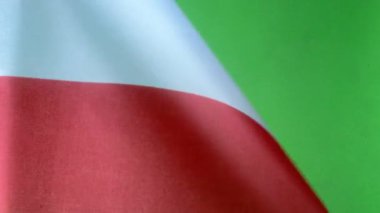 Dünyanın bayrakları, yeşil ekranda Polonya bayrağı