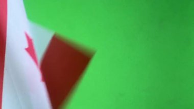 Dünyanın bayrakları, yeşil ekranda Kanada bayrağı