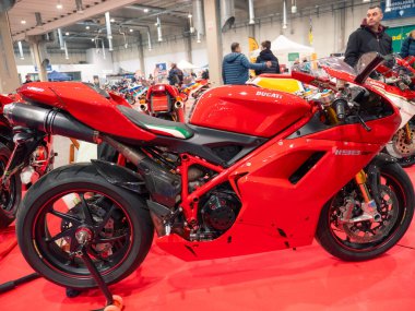 Piacenza, İtalya, 2026, Şubat, 9, klasik bisiklet fuarı, Ducati 1198 SP