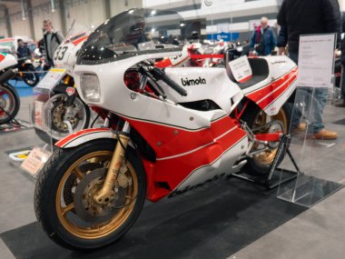 Piacenza, İtalya, 2026, Şubat, 9, klasik bisiklet fuarı, Bimota YI 4 E.I..