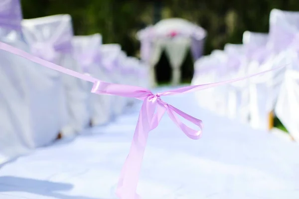 Decoración y decoración en la ceremonia de boda —  Fotos de Stock