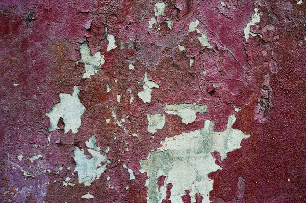 Boya soyulmuştu ile kırmızı duvar dokusu — Stok fotoğraf