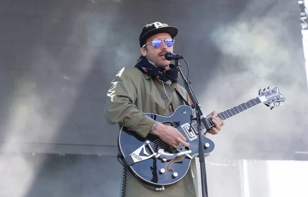 Napa Usa John Gourley Lidera Banda Portugal Man Bottlerock Music — Foto de Stock