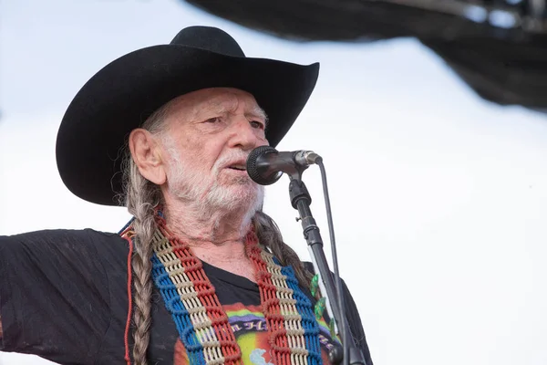 Arrington Usa 2014 Willie Nelson Actúa Lockn Festival Arrington Imagen De Stock