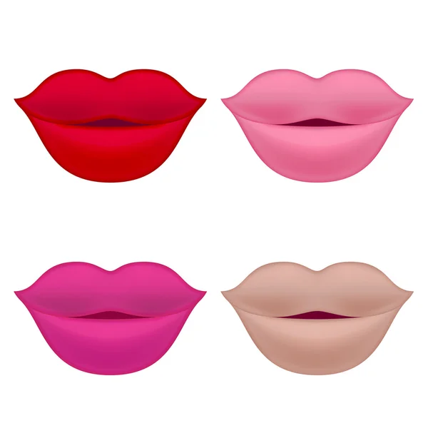 Conjunto de labios — Vector de stock