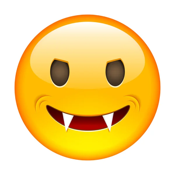 Excited Emoticon. Smile icon. — Stock Vector