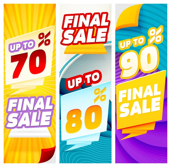 Final sale banner Templates — Stock Vector