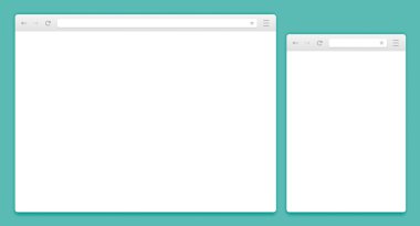 Soyut tasarım vektör bilgisayar ve Smartphone tarayıcılar