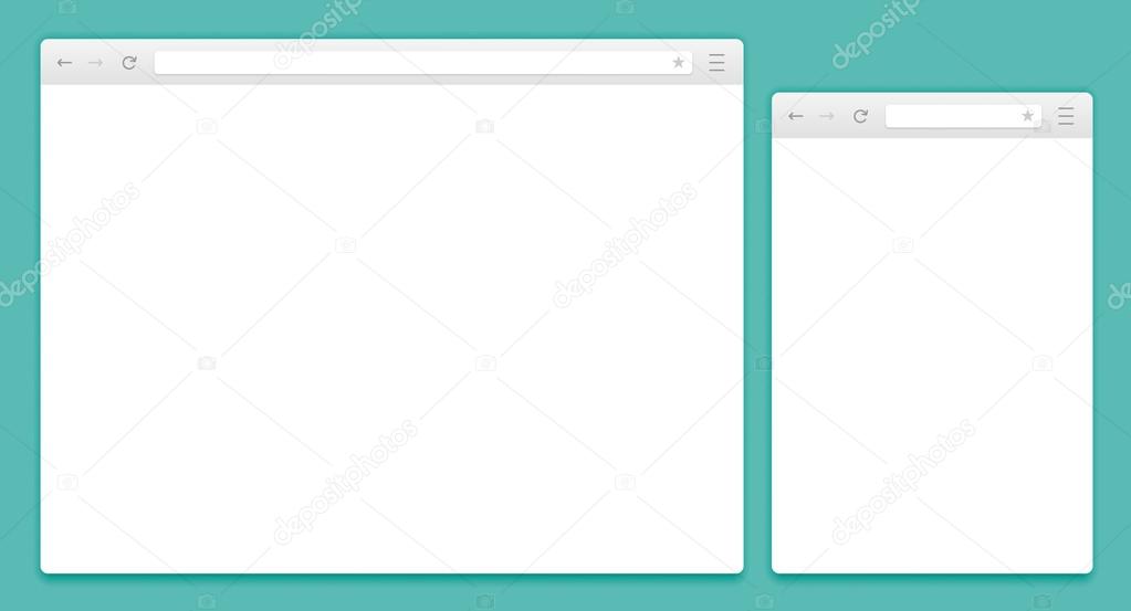 Abstract Design Vector Computer and Smartphone Browsers