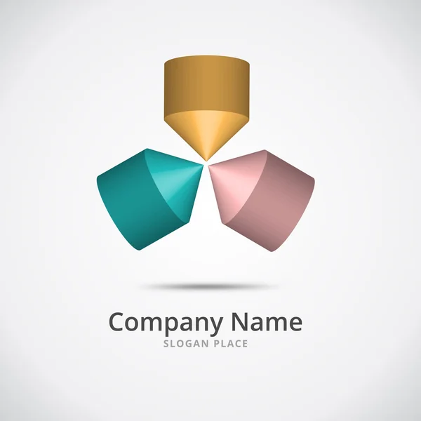 Abstract Cone logo — Stockfoto