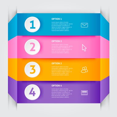 Minimal renkli İnfografik elemanları