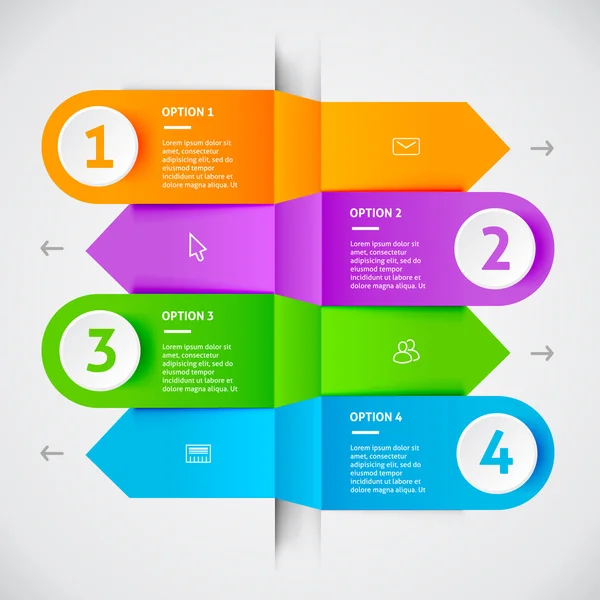 Elementos mínimos de infografías coloridas — Foto de Stock