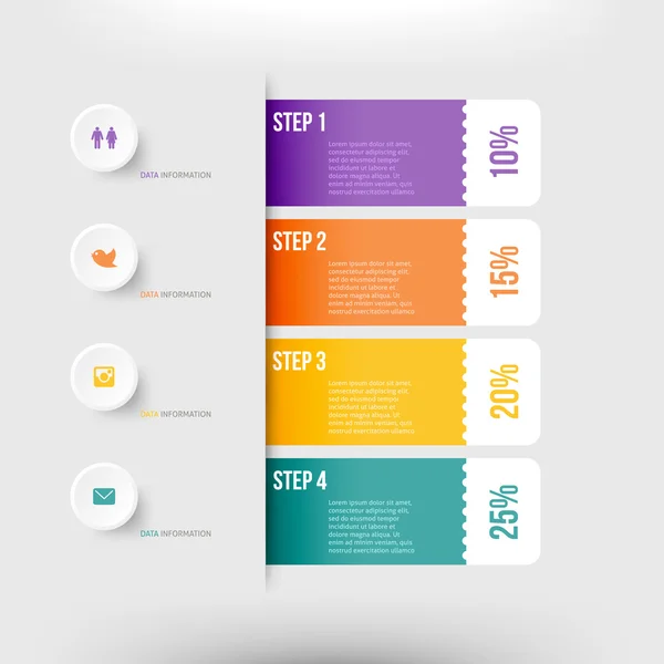 Élément infographique moderne — Image vectorielle