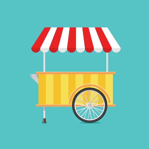 Retro vektör dondurma arabası