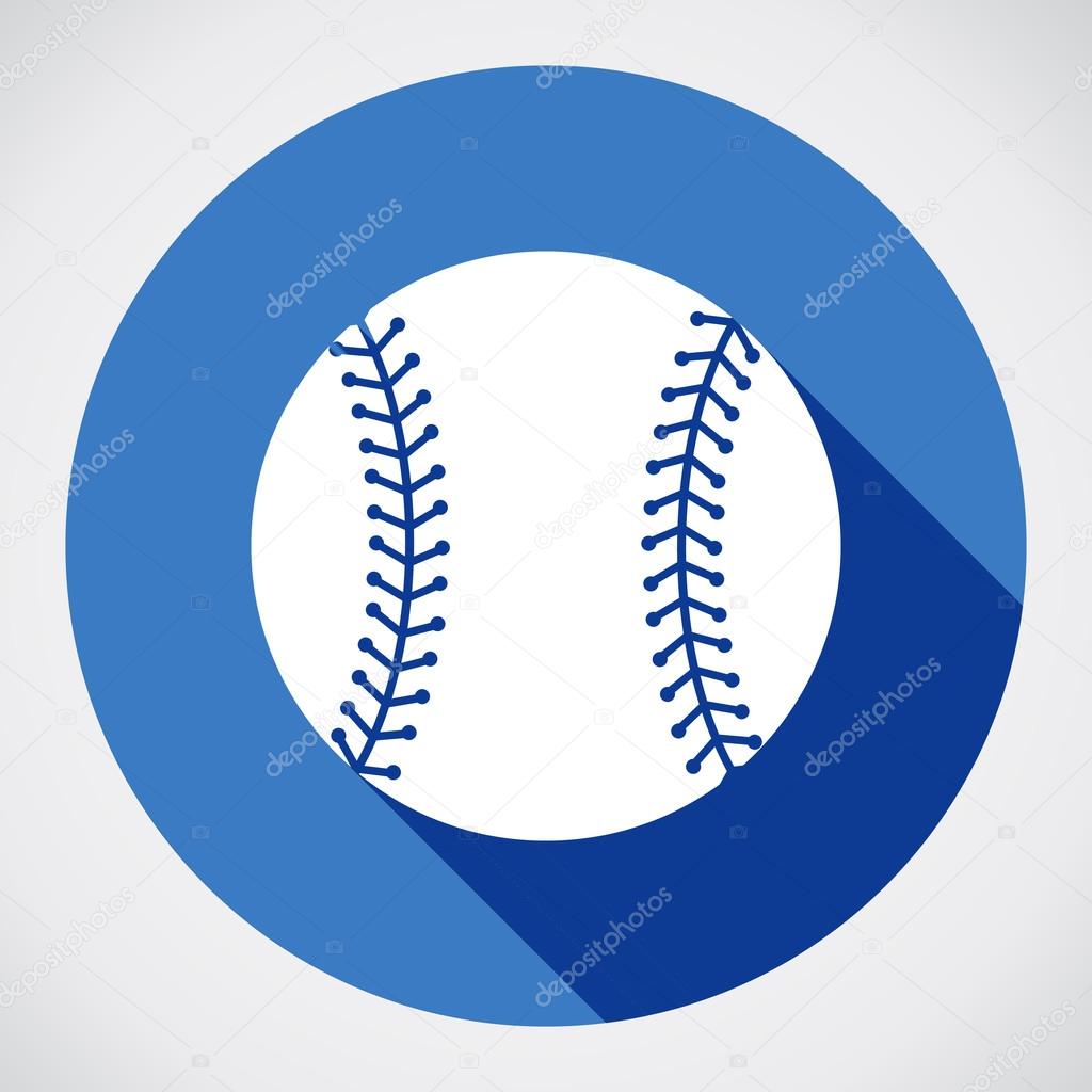 Baseball ball sign icon