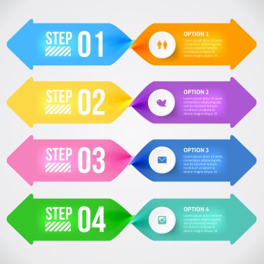 Modern infographics öğesi