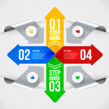 Modern infographics öğesi